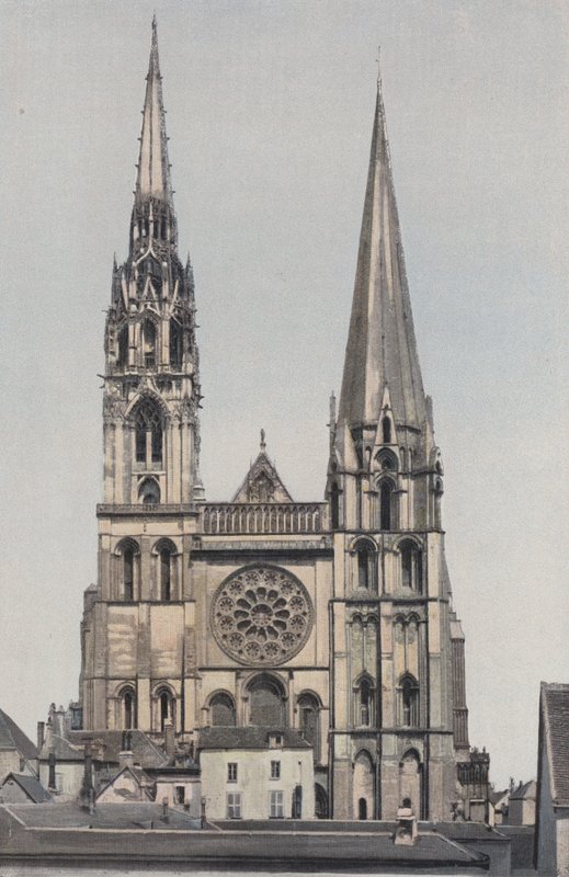 Chartres, Cathedral of Notre-Dame, Facade West by French Photographer