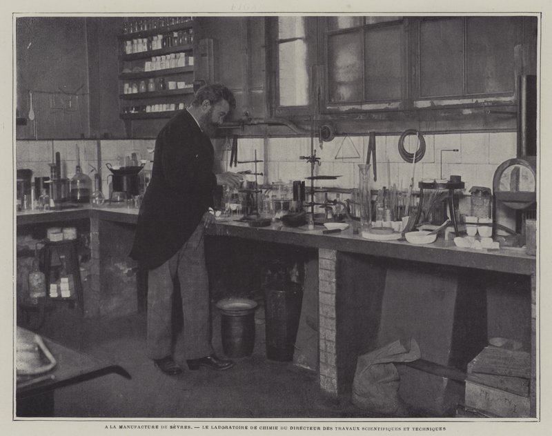 Director of Scientific and Technical Works in the chemistry laboratory at the Sevres porcelain factory, France by French Photographer