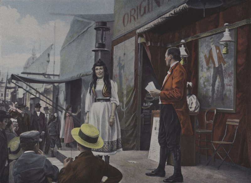 Fairground Entertainers on Stage by French Photographer