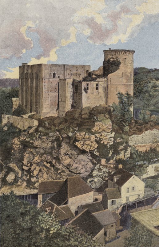 Falaise, The Castle, View from Mount Mirat by French Photographer