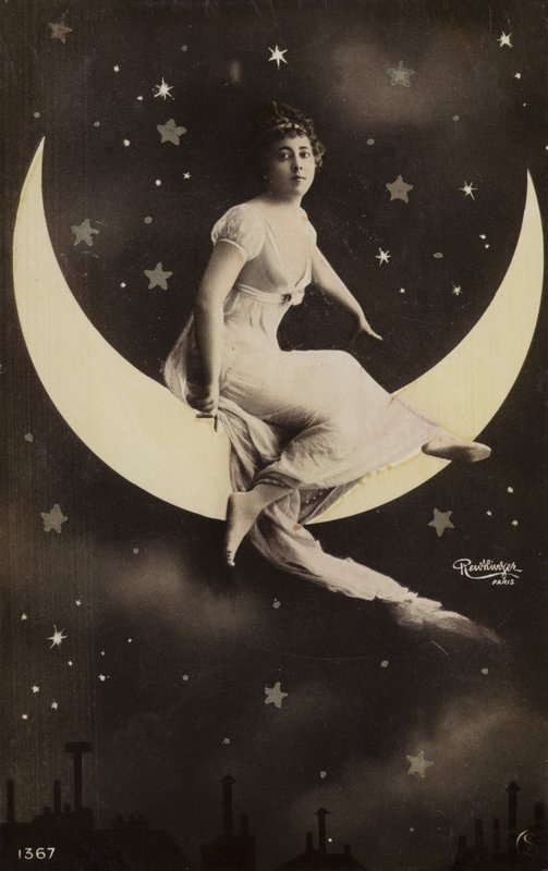 Girl on moon by French Photographer