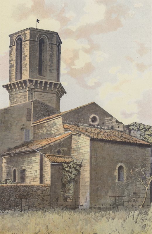 Le Luc, Chapel of the Former Monastery and 15th Century Octagonal Tower by French Photographer