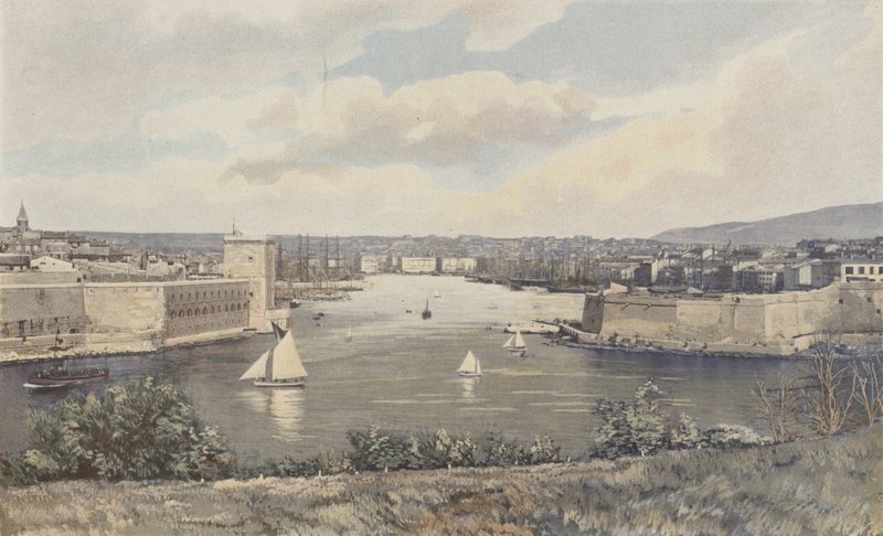 Marseille, Entrance of the Old Port by French Photographer