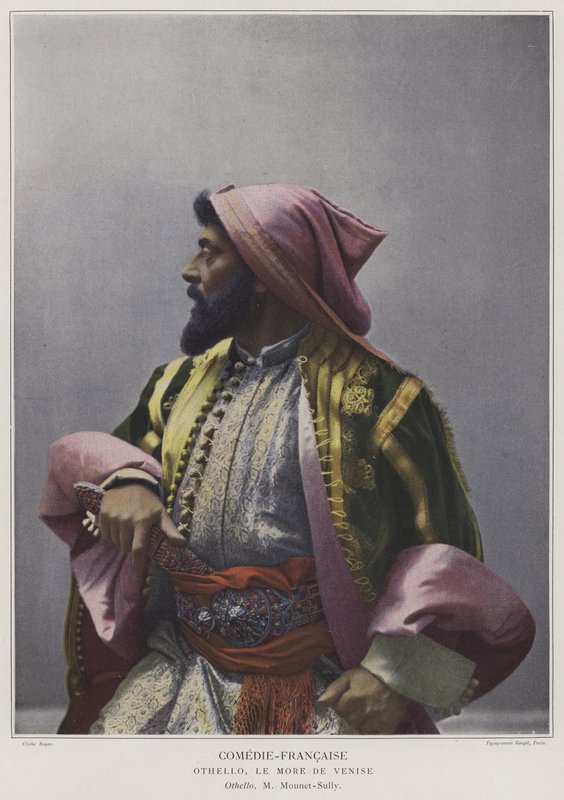 Mounet-Sully in the title role in Othello by French Photographer