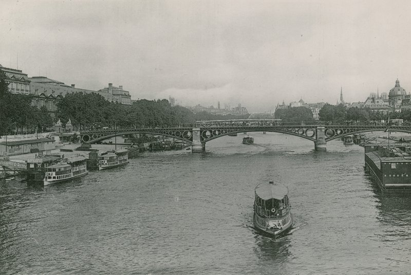 The Seine and the Saints-Peres Bridge by French Photographer