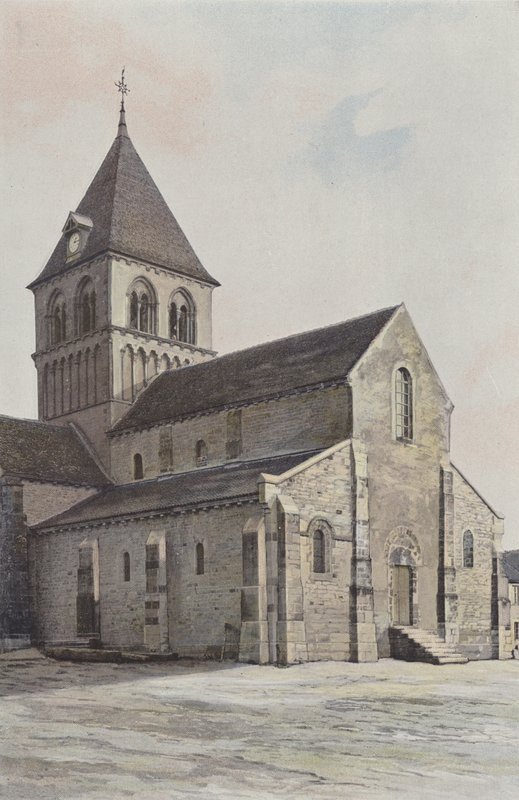 Rouy, Church, Northwest View by French Photographer