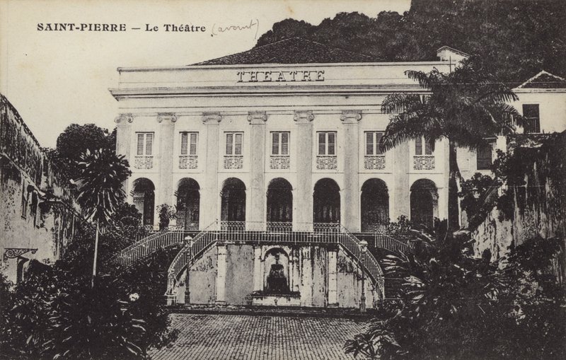 Theatre, Saint Pierre, Martinique by French Photographer