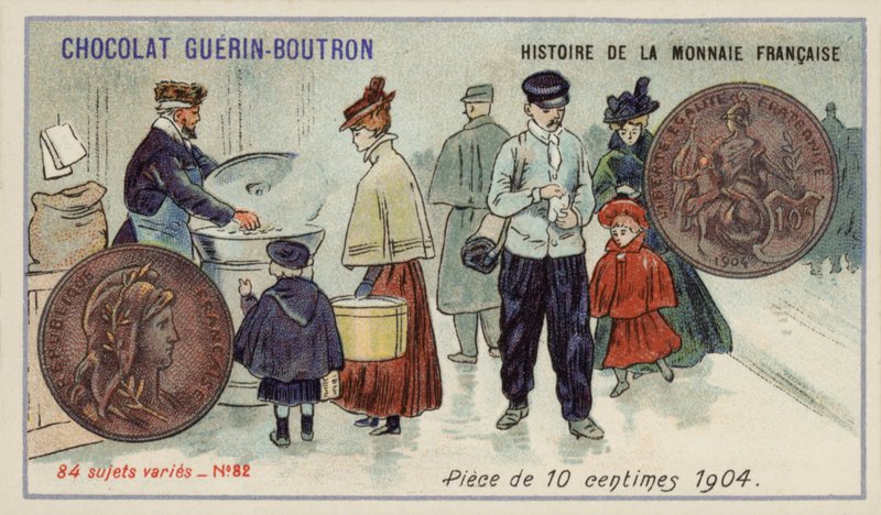 10 Centimes Piece by French School