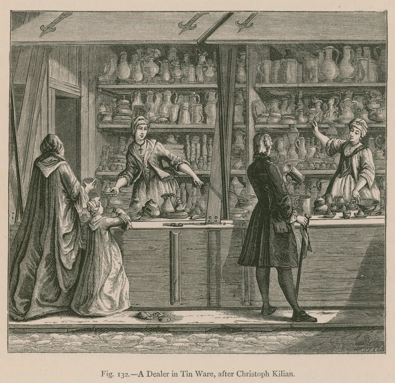A Dealer in Tin Ware, after Christoph Killian by French School