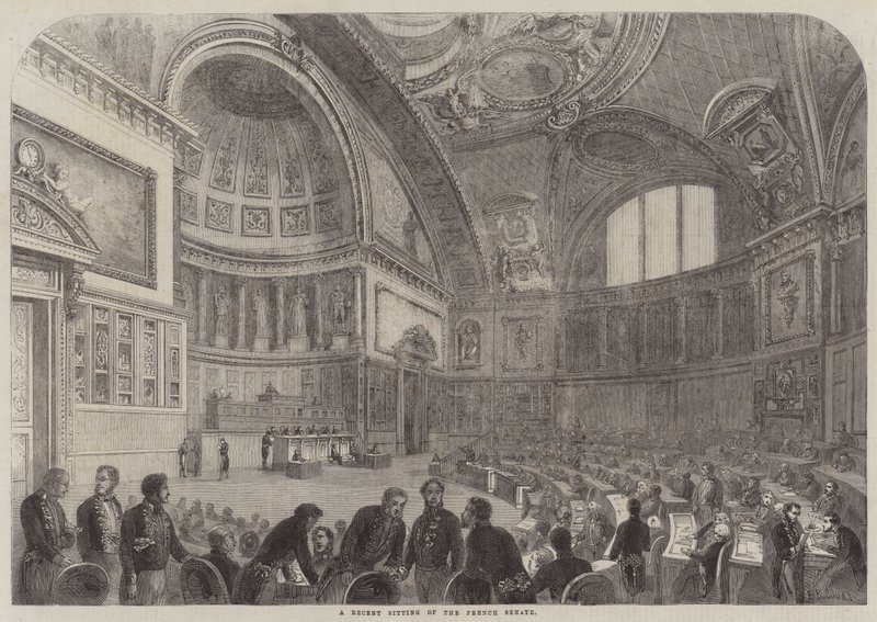 A Recent Sitting of the French Senate by French School