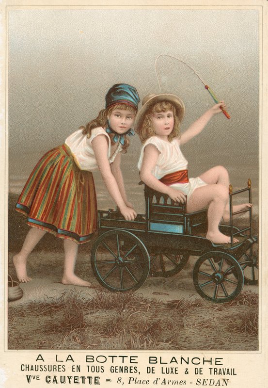 A la Botte Blanche French Advertisement for Shoes by French School