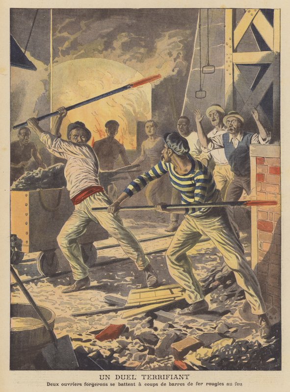 A Terrifying Duel by French School