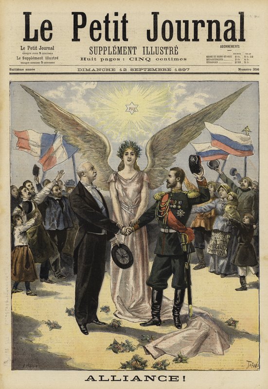 Alliance Between France and Russia, 1897 by French School