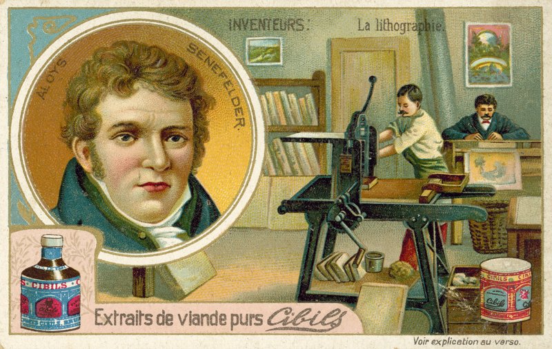 Alois Senefelder, Inventor of Lithography by French School