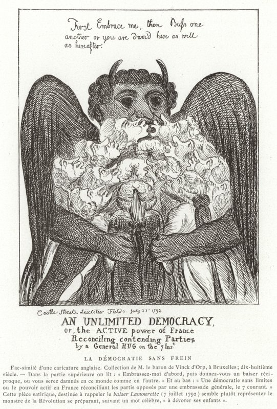 An Unlimited Democracy, 1792 by French School