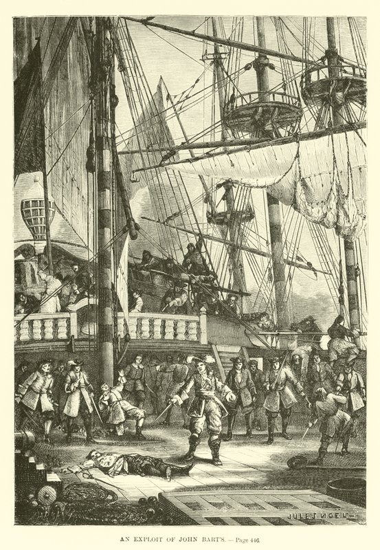 An exploit of John Barts by French School