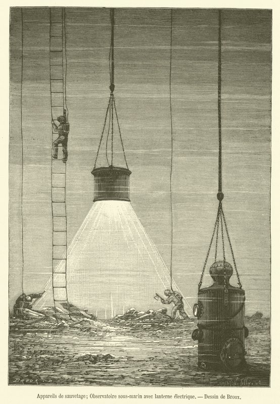 Rescue Devices, Underwater Observatory with Electric Lantern by French School