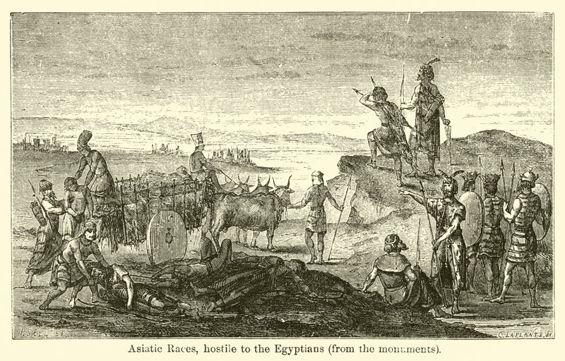 Asiatic Races, Hostile to the Egyptians, from the Monuments by French School