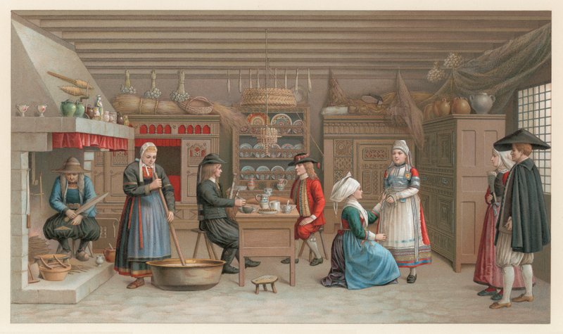 Brittany Costume by French School