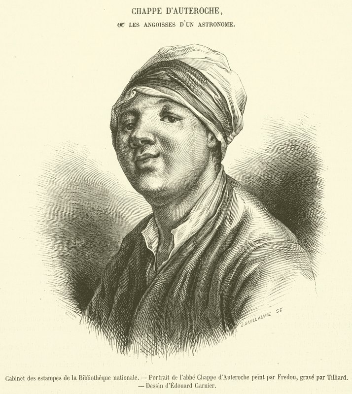 Print Cabinet of the National Library, Portrait of Abbe Chappe d