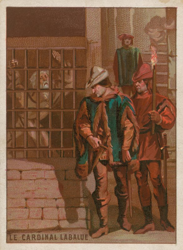 Cardinal Jean La Balue in prison in 1469 by French School