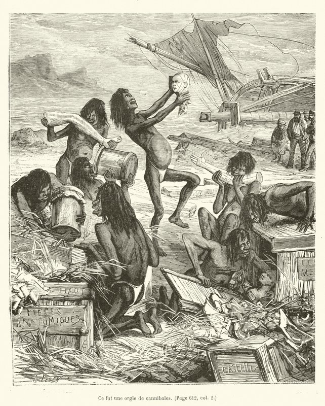 It Was an Orgy of Cannibals by French School