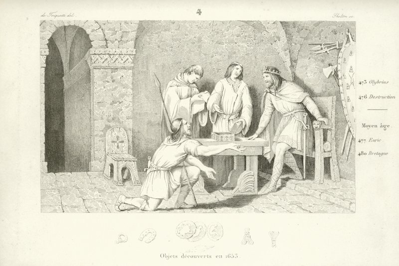 Childeric I, Merovingian King of the Salian Franks by French School