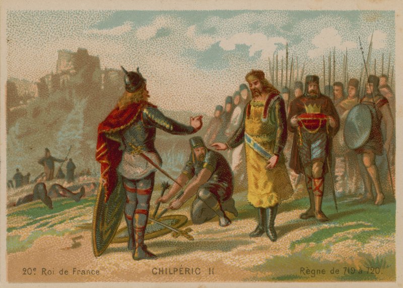 Chilperic II, King of France (c. 672-721) by French School
