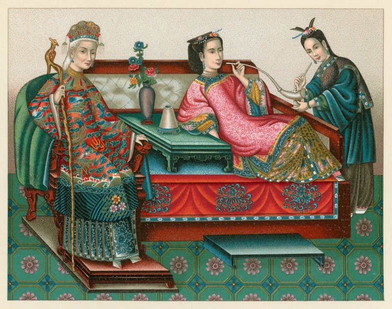 China Costume by French School