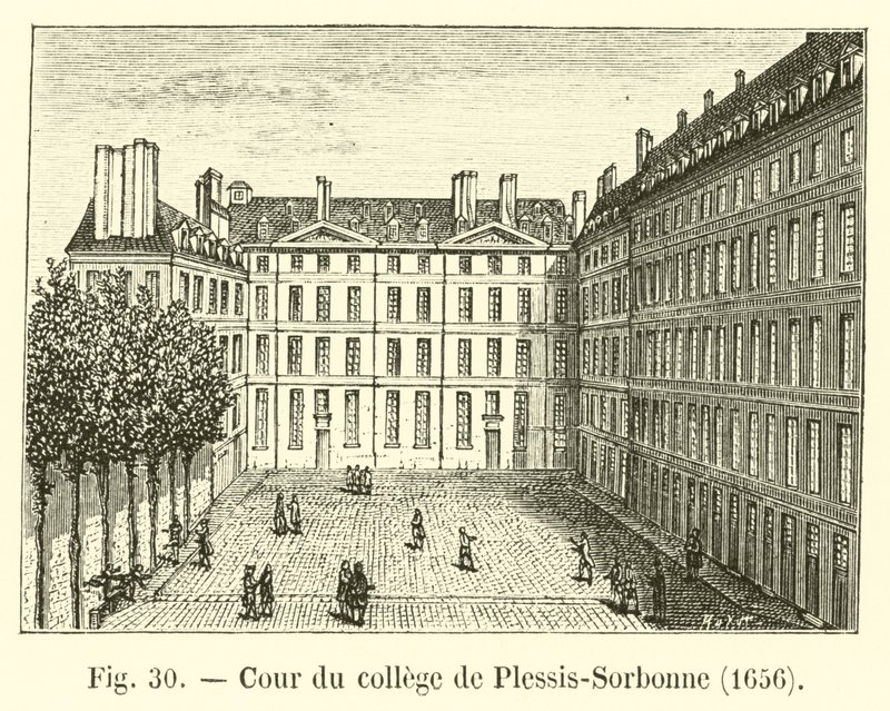 Courtyard of the College of Plessis-Sorbonne, 1656 by French School