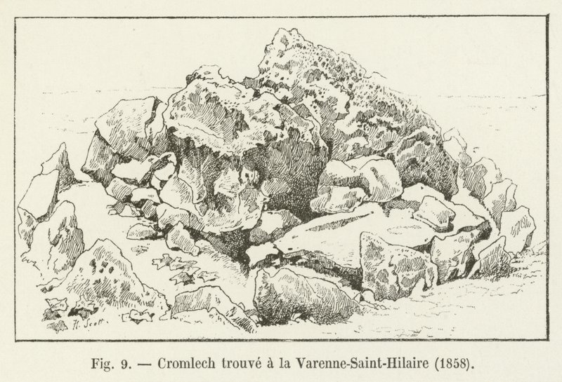 Cromlech Found at La Varenne-Saint-Hilaire, 1858 by French School