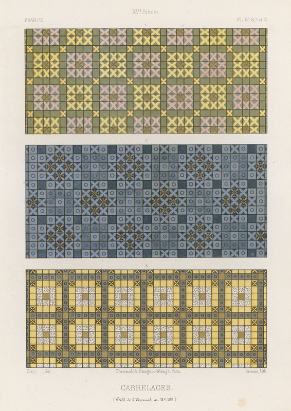 Decorative Tiles of 15th-Century France by French School