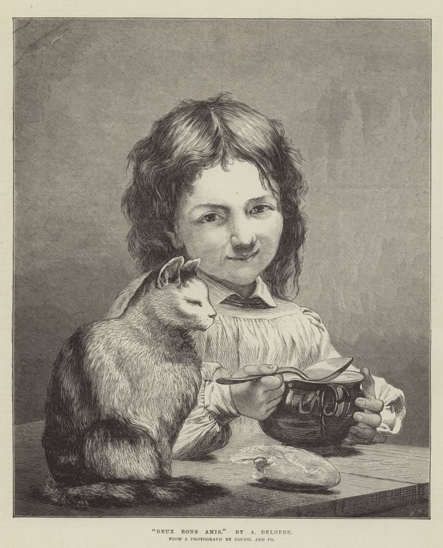 Two Good Friends by French School