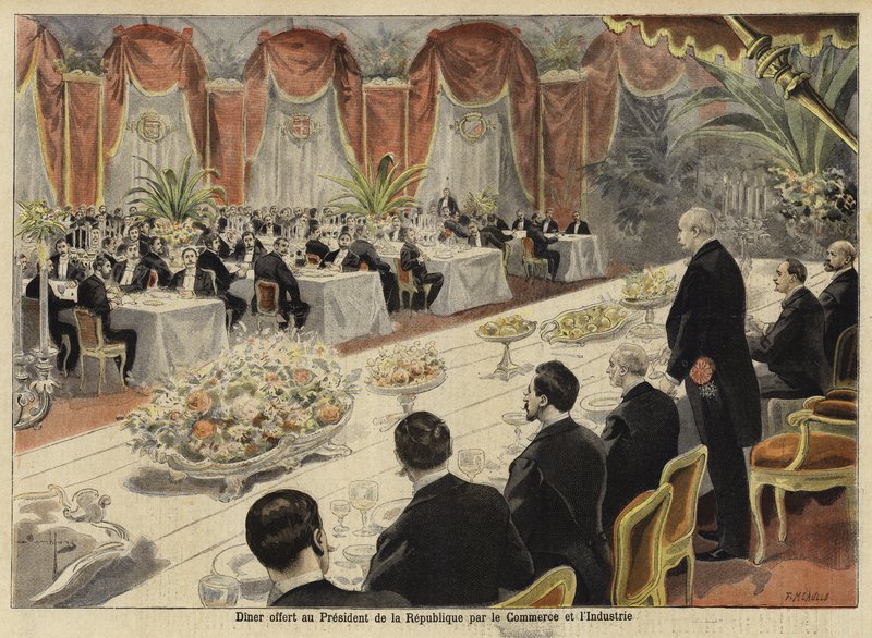 Dinner for Leaders of French Commerce and Industry at the Paris Bourse, 1897 by French School