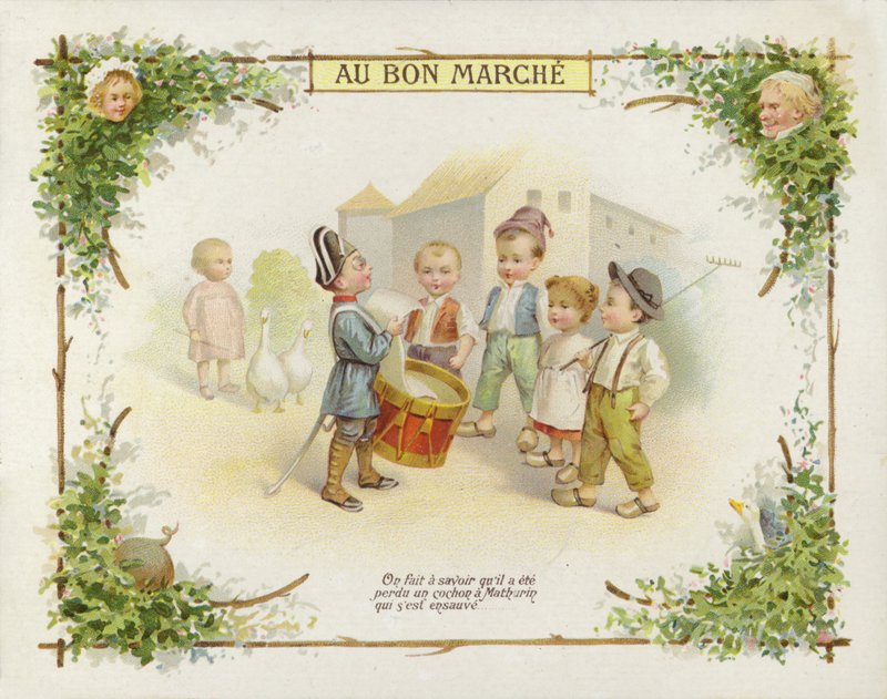 Drummer Boy Talking to Children by French School