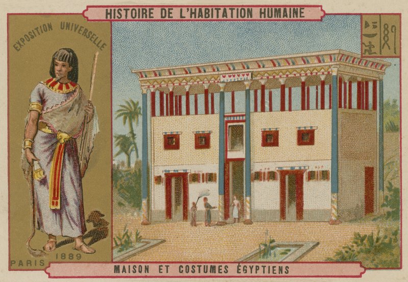 Egyptian House and Costumes by French School