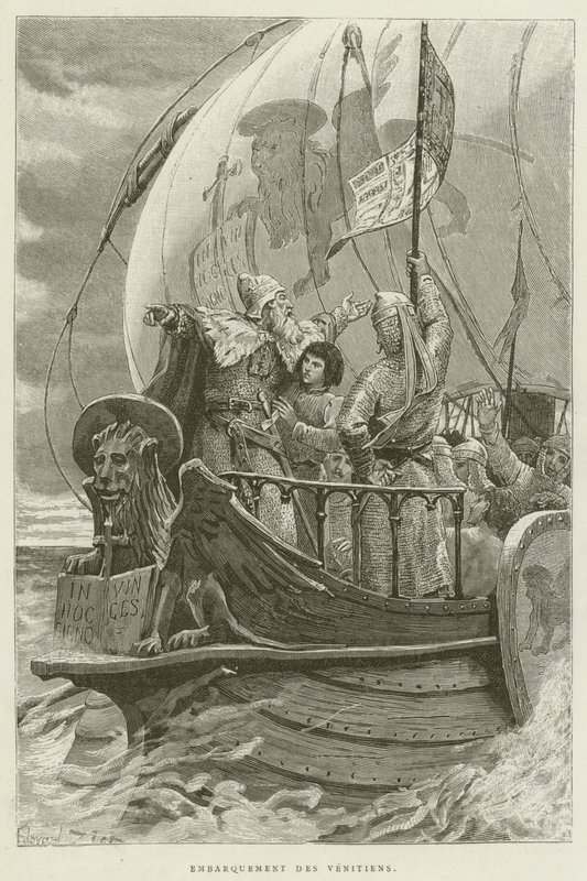 Embarkation of the Venetians by French School