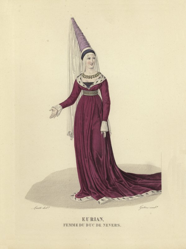 Eurian, wife of the Duke of Nevers by French School
