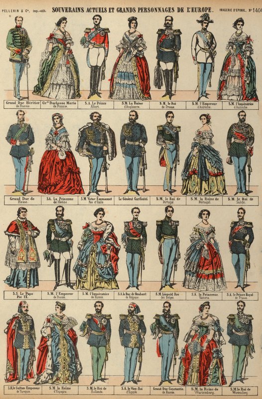 European royalty by French School