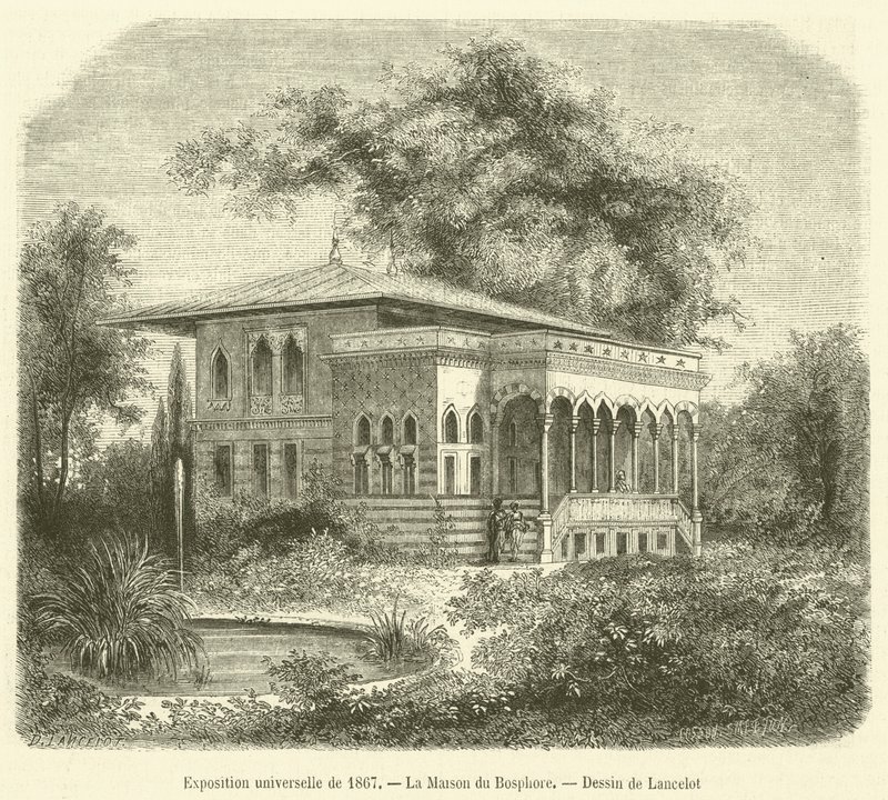 Universal Exposition of 1867, The House of the Bosphorus (engraving) by French School