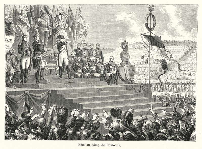 Festival at the Camp of Boulogne (engraving) by French School