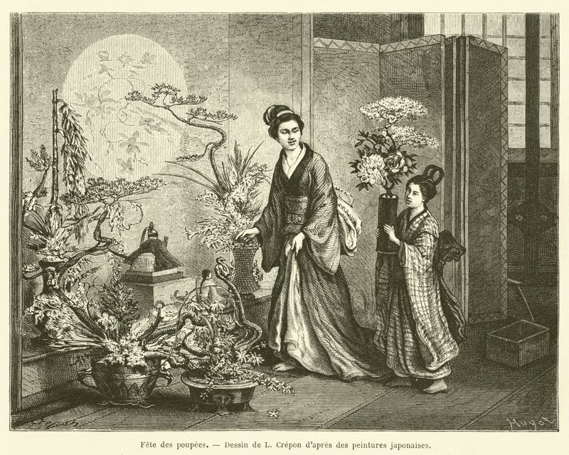 Doll Festival (engraving) by French School