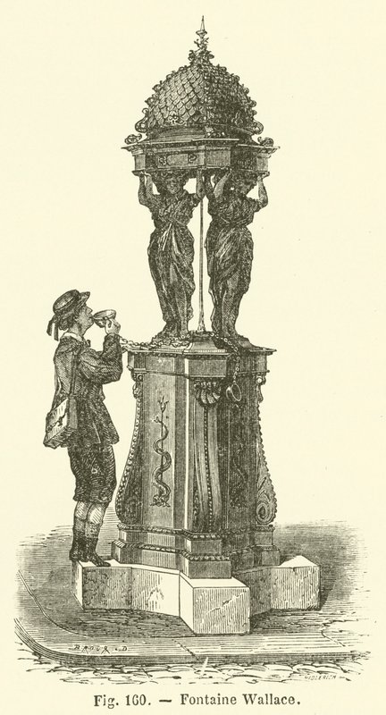 Wallace Fountain (engraving) by French School