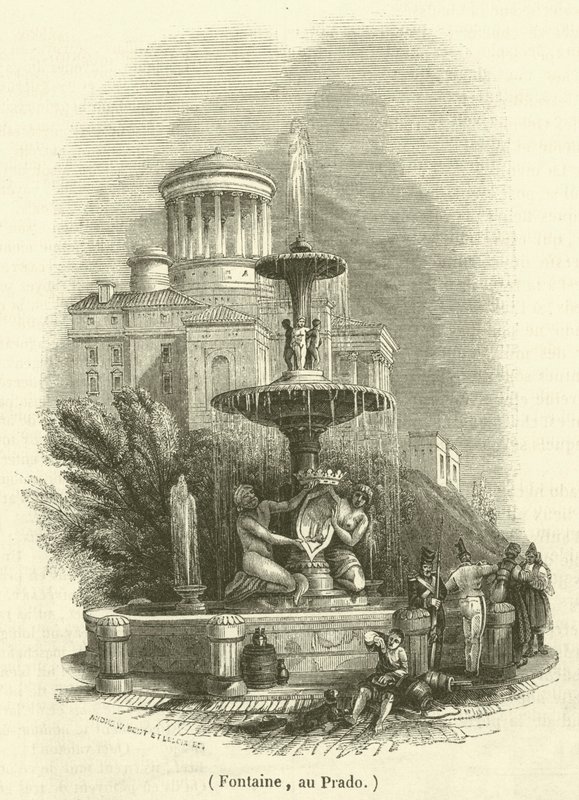 Fountain, at Prado by French School