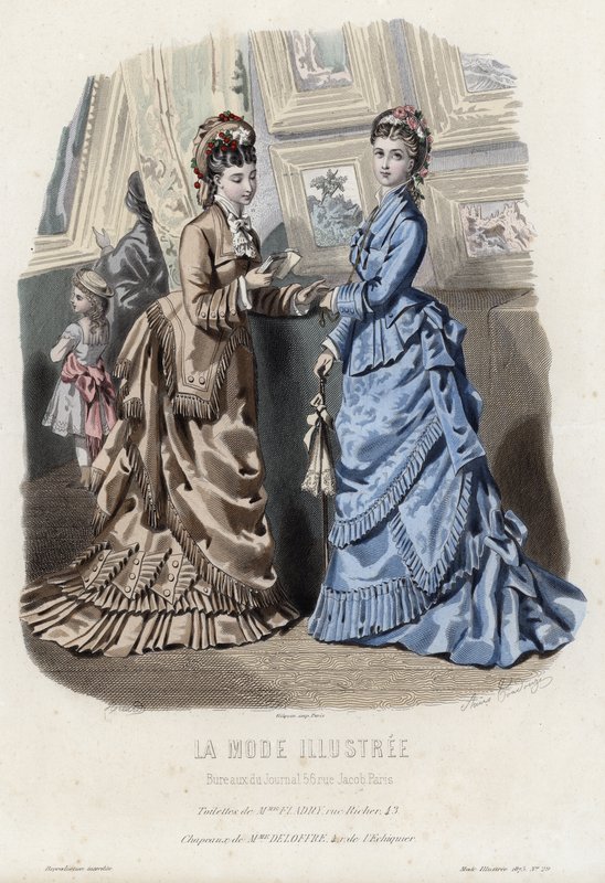 French fashion plate, late 19th century by French School