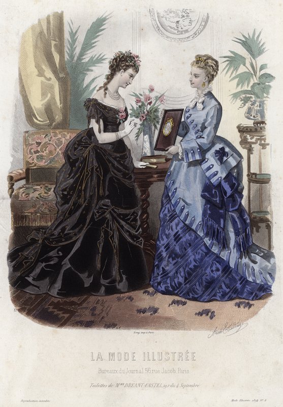French Fashion Plate, Late 19th Century by French School