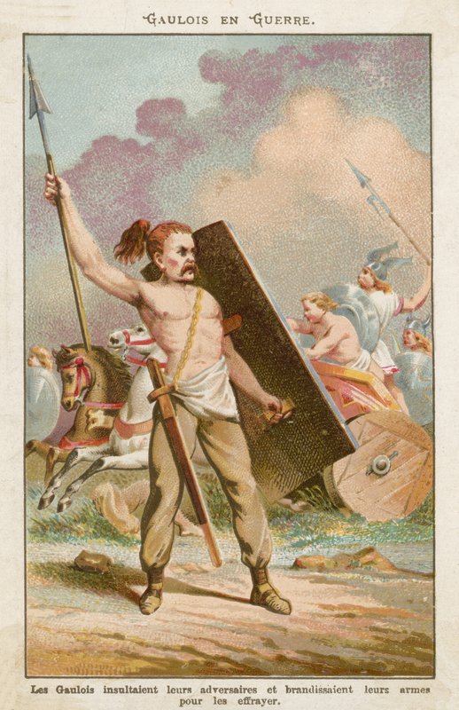 Gaulish Warriors by French School