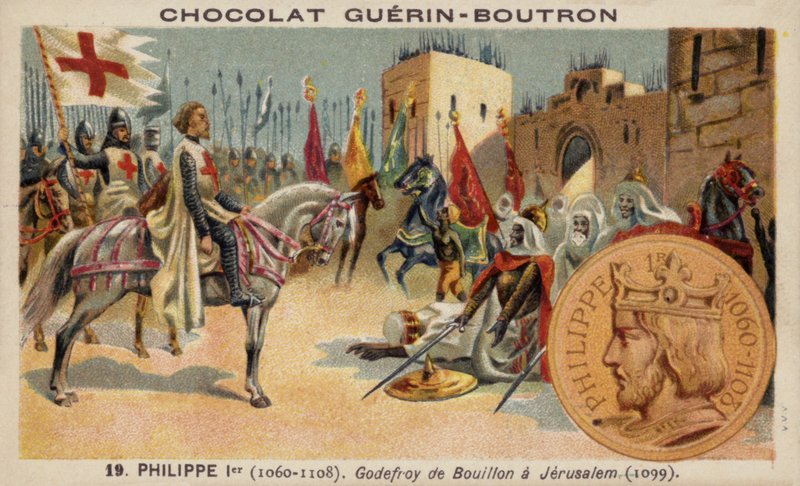 Godfrey of Bouillon at Jerusalem by French School