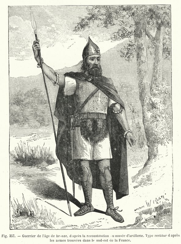 Warrior of the Bronze Age, after the Reconstruction of the Artillery Museum by French School