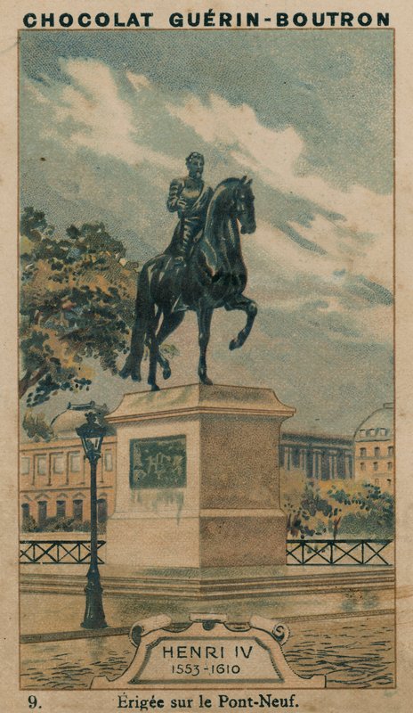 Henri IV, 1553-1610, Erected on the Pont-Neuf by French School